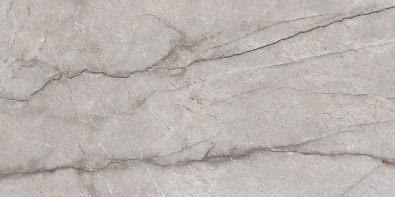 Glasiertes Feinsteinzeug Riverstone Grey matt/carving 60x120 cm – 1. Wahl