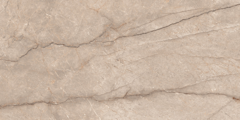 Glasiertes Feinsteinzeug Riverstone Brown, matt mit Carving, 60 x 120 cm, 1. Wahl