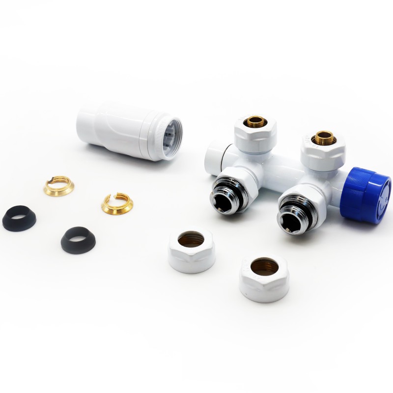 Lavita Zen Kombi‑Thermostat‑Set in Weiß