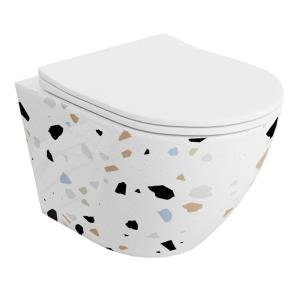 Hänge-WC Sofi Slim Stone 3.0 – farbige WC-Keramik mit Tornado-Spülung - Hauptbild