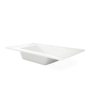 Möbelwaschtisch Tulsa 800, 80 cm – schlichtes Design in hochwertiger Ausführung - Zusatzbild