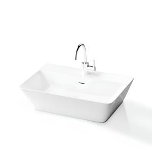 Aufsatzwaschbecken Cabrera – schlankes Design für kleine Bäder - Zusatzbild