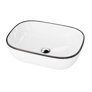 Aufsatzwaschbecken Costa Black Line – eleganter Schwarz-Kontrast - Hauptbild