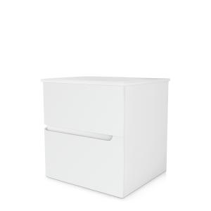Badezimmer-Hängeschrank Atlanta White 600 mit Glaswaschbecken - Zusatzbild