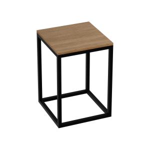 Badezimmer-Standschrank Freja 350 in Holzoptik mit Metallgestell - Hauptbild
