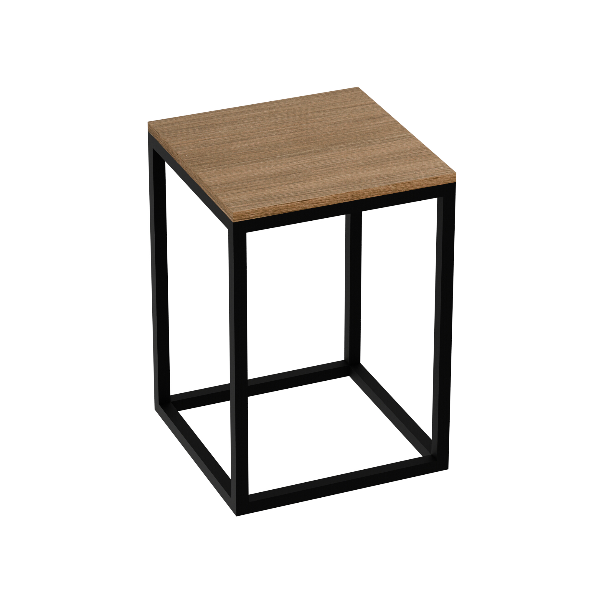 Badezimmer-Standschrank Freja 350 in Holzoptik mit Metallgestell