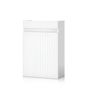 Hängeschrank Gila 400 Weiß mit Lamellenfront – schlankes Design für kleine Bäder - Zusatzbild