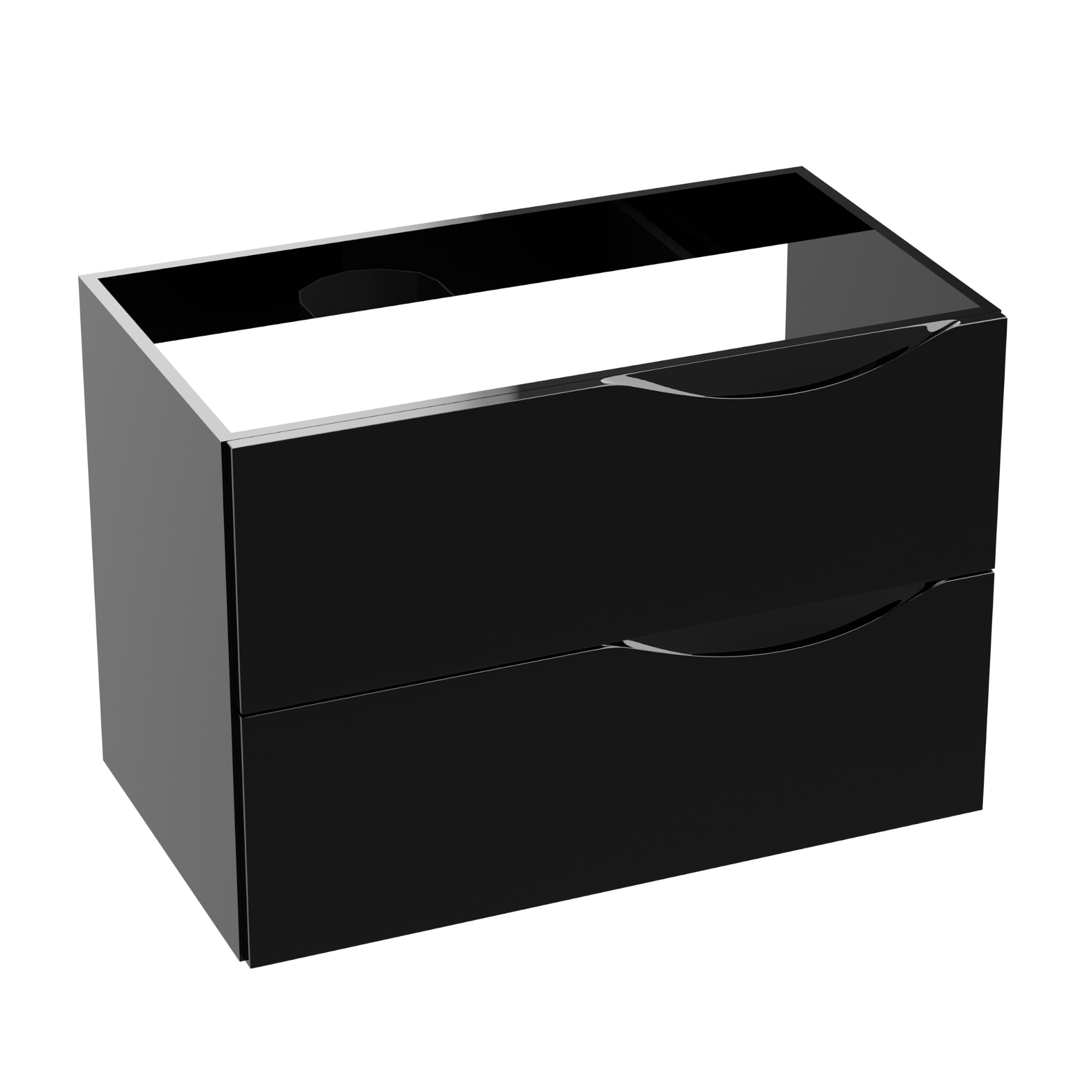 Hängeschrank KOLORADO Schwarz Hochglanz 800 mm