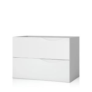 Wandhängender Waschtischunterschrank KOLORADO Weiß 80 cm - Zusatzbild