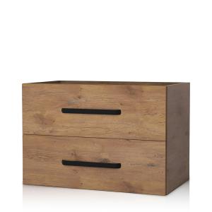 Montana Bad-Hängeschrank 800, Walnussdekor, Soft-Close - Zusatzbild