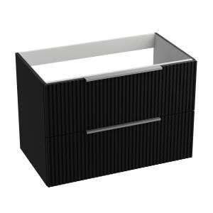 Bad-Hängeschrank Oklahoma Black Matt 80 - Hauptbild