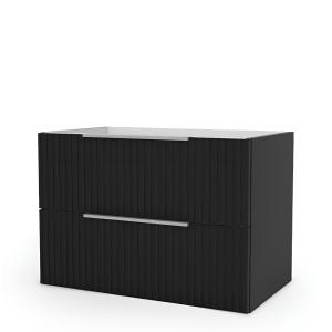 Bad-Hängeschrank Oklahoma Black Matt 80 - Zusatzbild