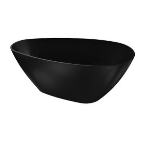Freistehende Badewanne PIETRA 1500 Schwarz Matt – Loft-Design - Hauptbild