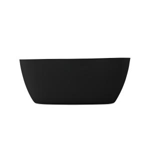 Freistehende Badewanne PIETRA 1500 Schwarz Matt – Loft-Design - Zusatzbild