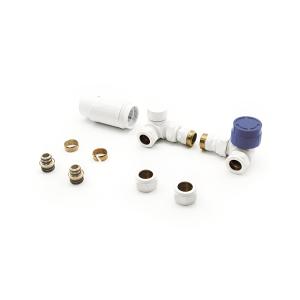 Lavita Opti Axiales Thermostat-Set für Heizkörper, Weiß - Hauptbild