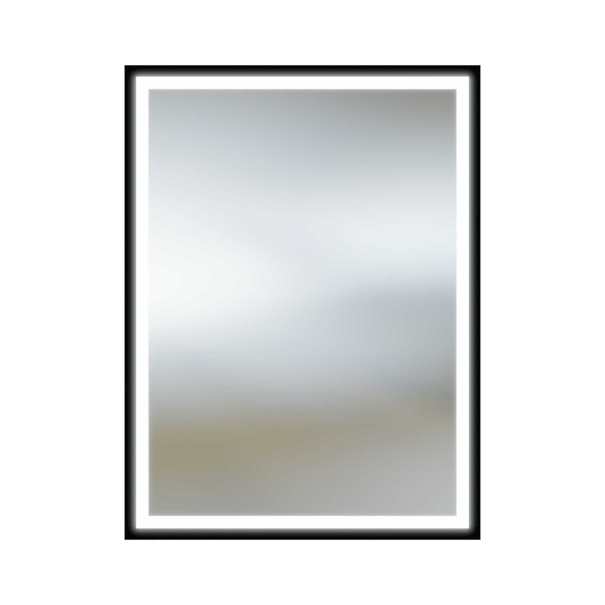 Wandspiegel HEBE 60 x 80 cm, schwarz, LED