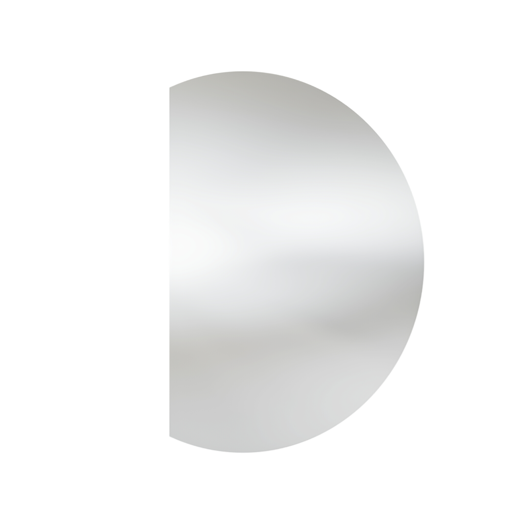 LED-Wandspiegel LASO 60 x 80 cm, Halbkreis-Design, IP44
