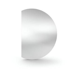 LED-Wandspiegel LASO 60 x 80 cm, Halbkreis-Design, IP44 - Zusatzbild