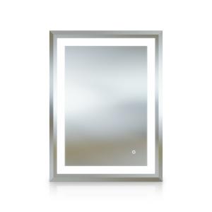 Sandgestrahlter Wandspiegel LATONA 80 x 100 cm mit LED-Beleuchtung - Zusatzbild