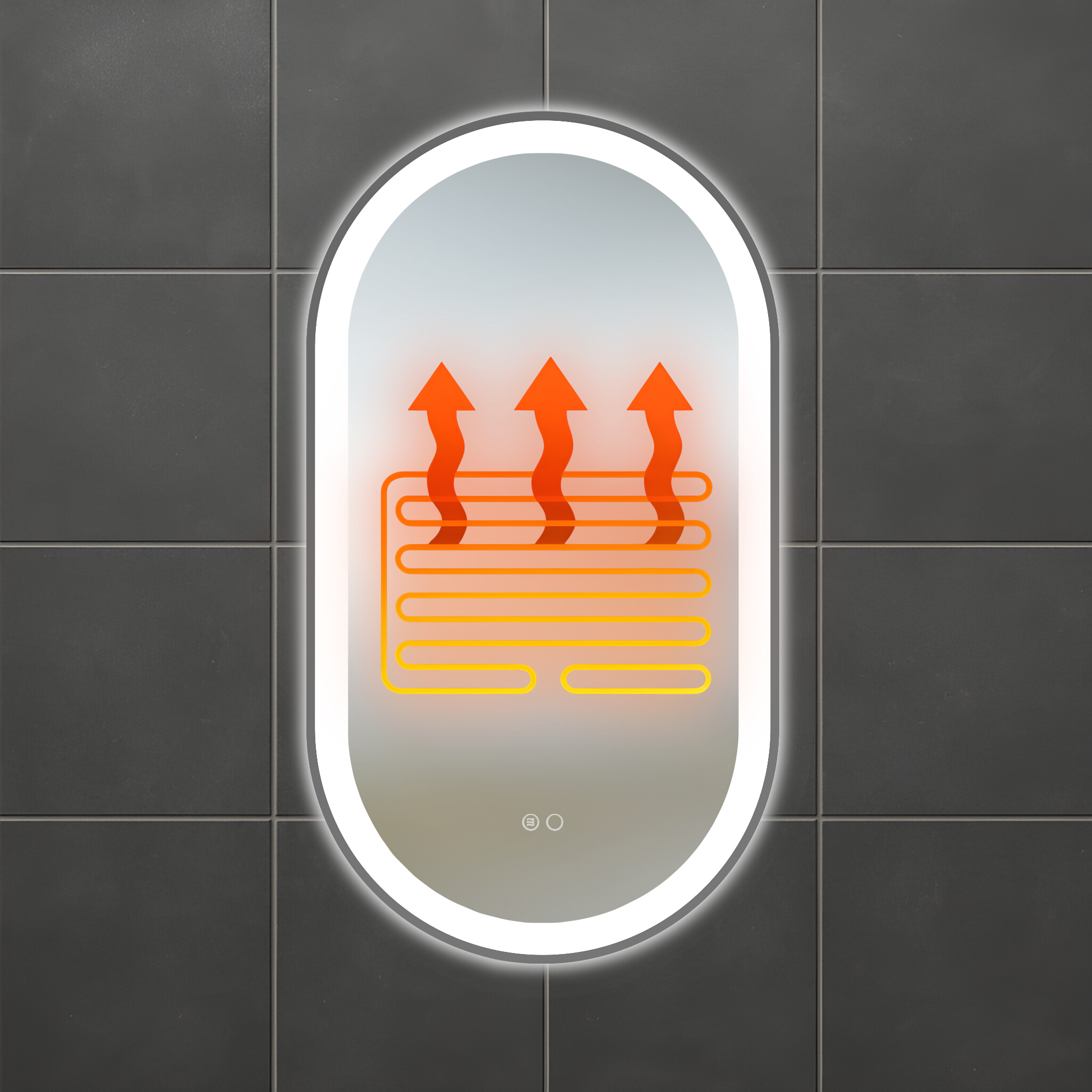 Leto LED-Badspiegel 50 x 90 cm – modernes Licht für Ihr Badezimmer