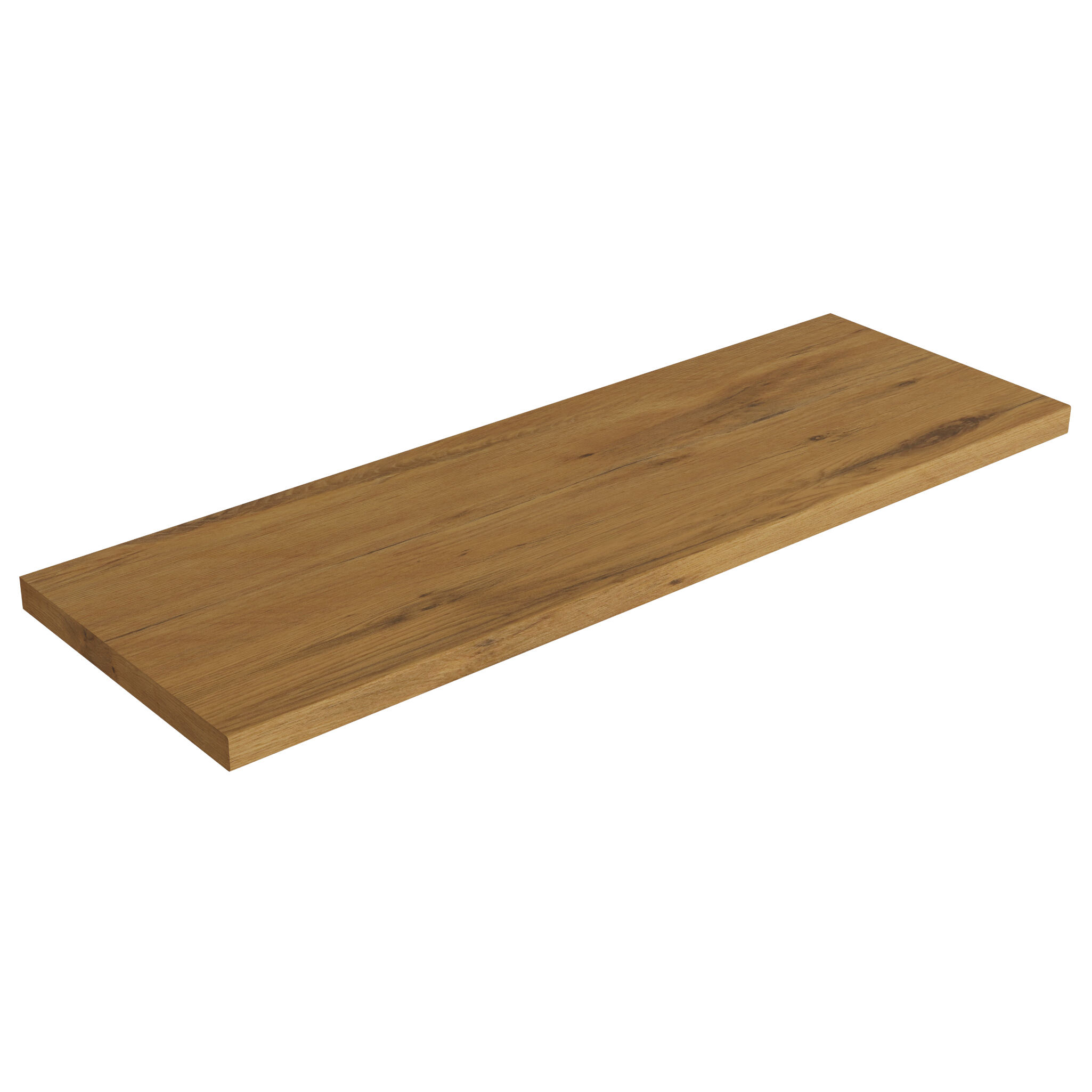 Möbelplatte Oak 1205 x 400 mm – 38 mm Stärke, Nussbaum-Optik