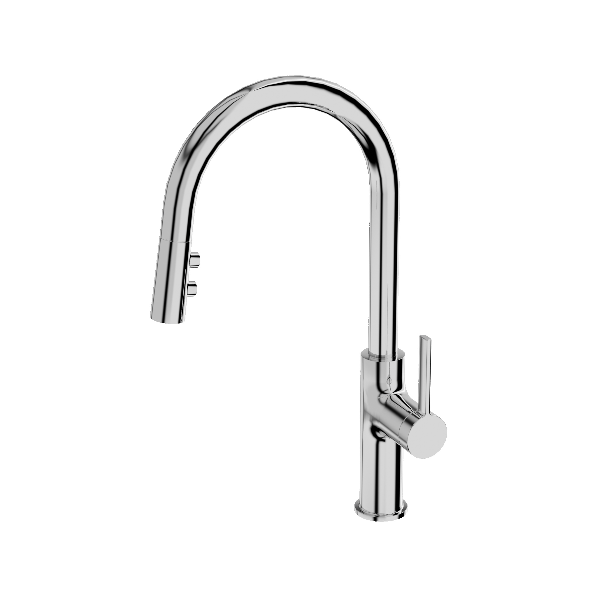 Küchenarmatur Orion Chrome mit ausziehbarer Brause – Chrom