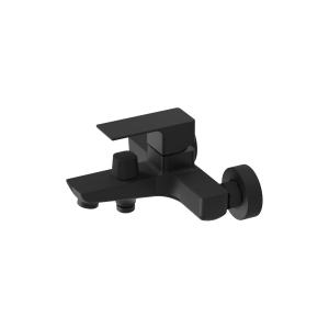 Aquila Matt Black Wannen-Duscharmatur – elegantes Mattschwarz für moderne Bäder - Hauptbild