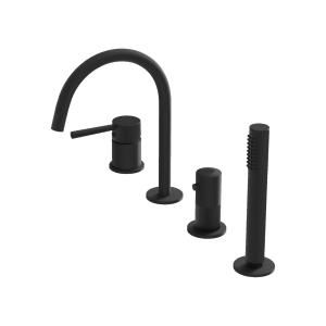 4-Loch-Wannenarmatur Orion Matt Black – matt schwarze Eleganz für die Badewanne - Hauptbild