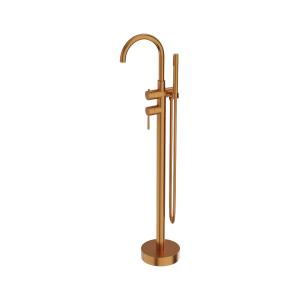Freistehende runde Badewannenarmatur Orion Brushed Copper - Hauptbild