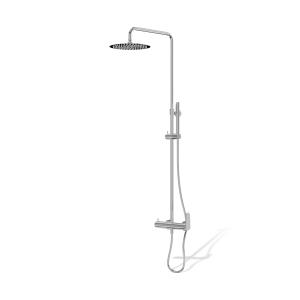Aufputz-Duschset mit Regenbrause Cetus Chrome - Zusatzbild