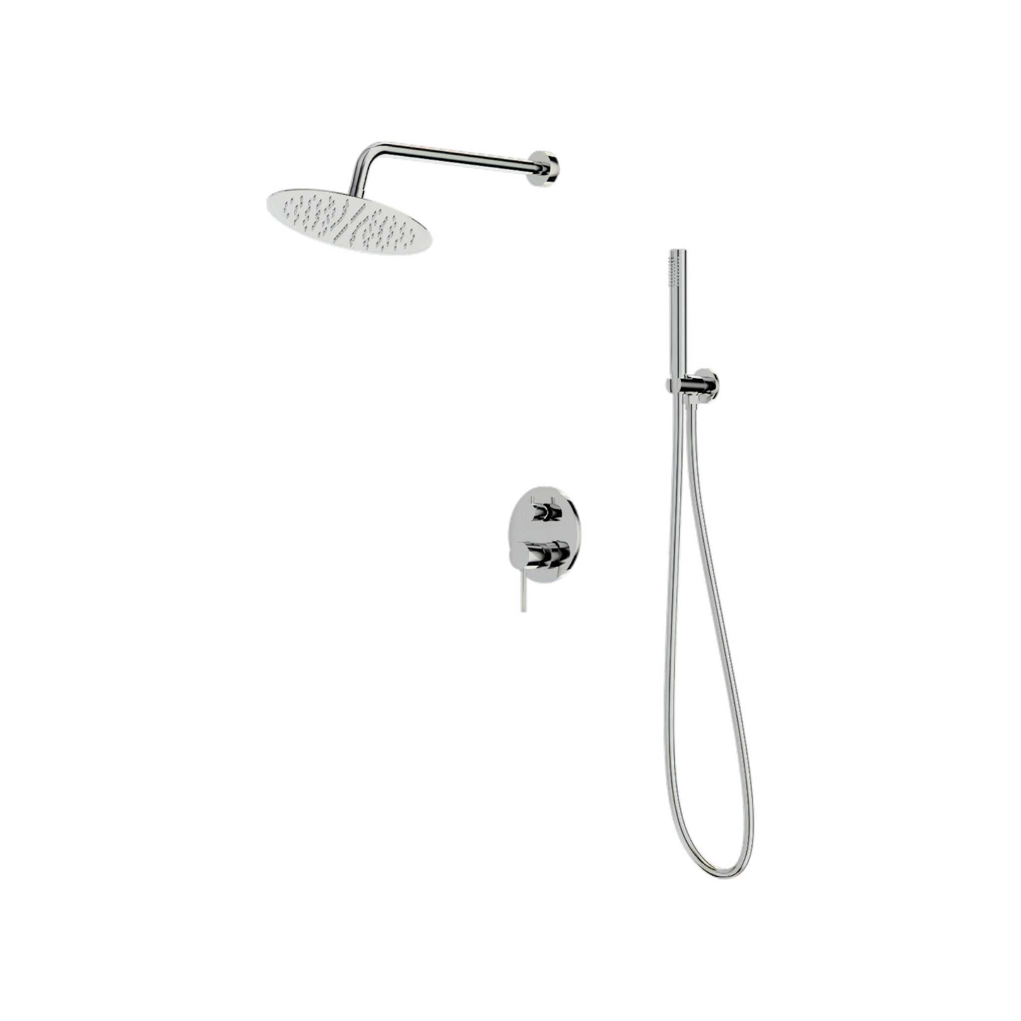 Orion Chrome Unterputz-Duschsystem mit Regendusche