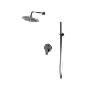 Unterputz-Duschsystem mit Regendusche Spark in Gunmetal - Zusatzbild