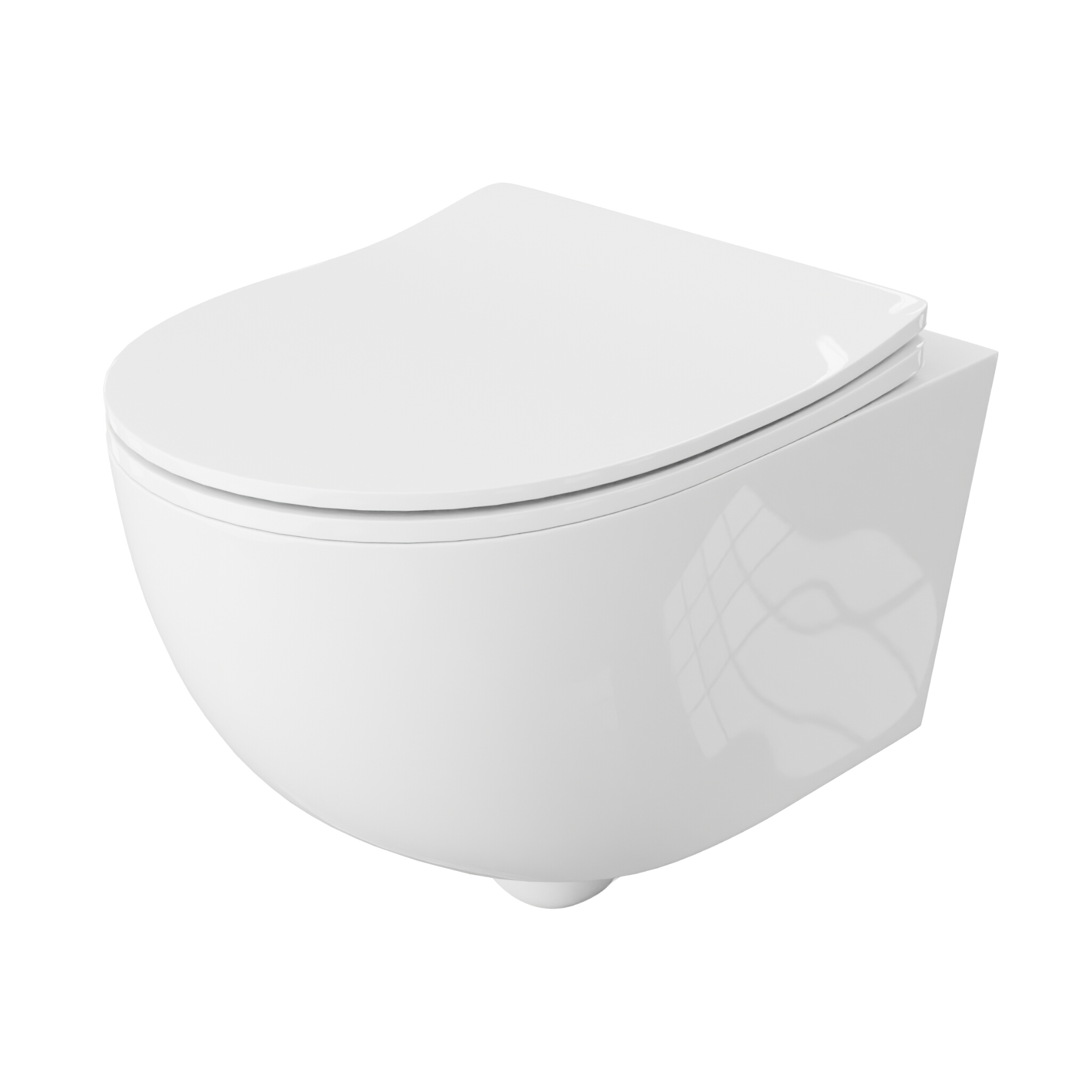 Wand-WC BRAVA – randloses Design mit Slim-Sitz und Tornado Flush