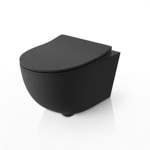 Hänge-WC Brava Black – matt schwarz - Zusatzbild