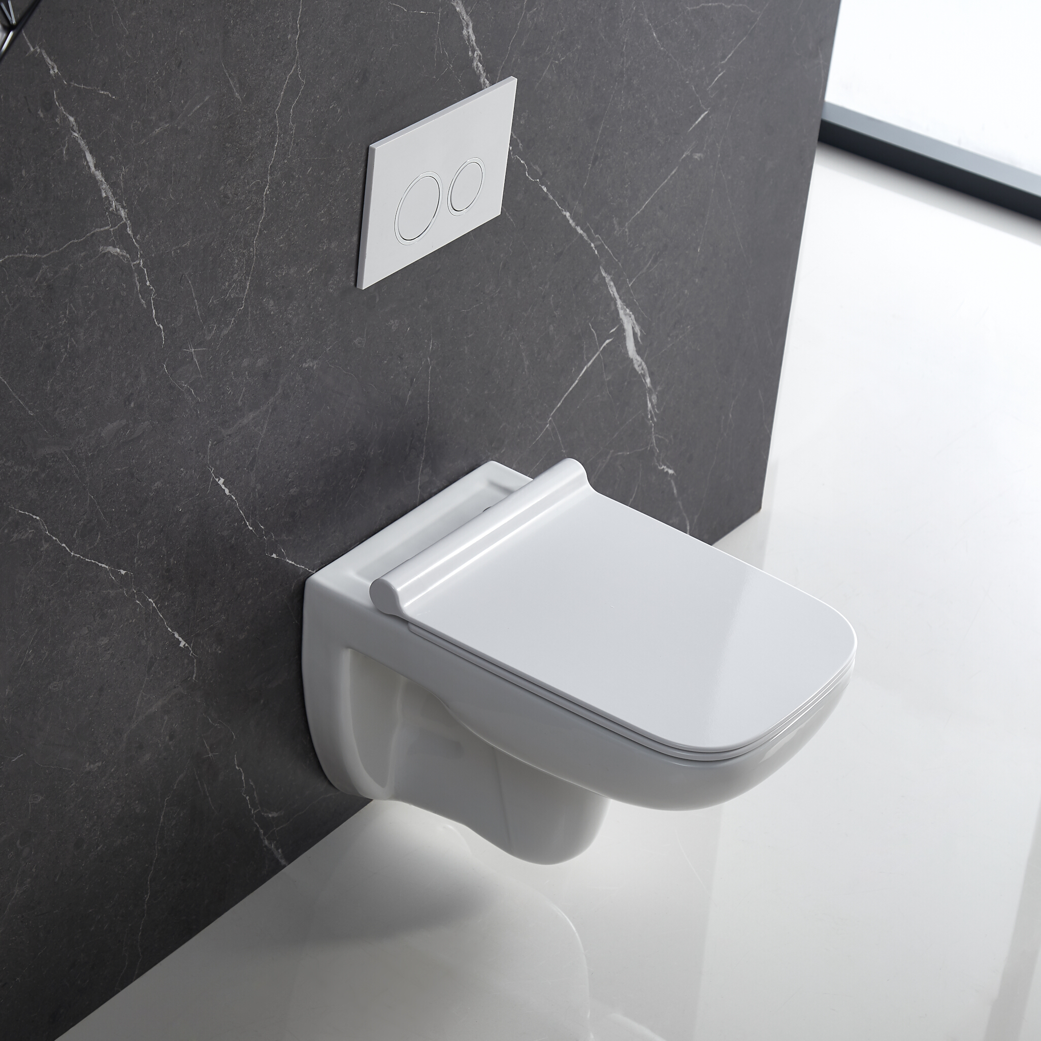 Wand-WC CAPRI SLIM mit Slim-Sitz
