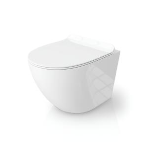 Hänge-WC Lio Slim – rimless, schlankes Design für moderne Bäder - Zusatzbild
