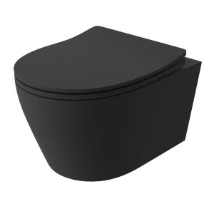 Wand-WC Praia Black – matt schwarz - Hauptbild
